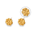 Aretes con textura de flor