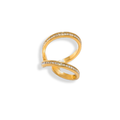Anillo delgado asimétrico con zirconia