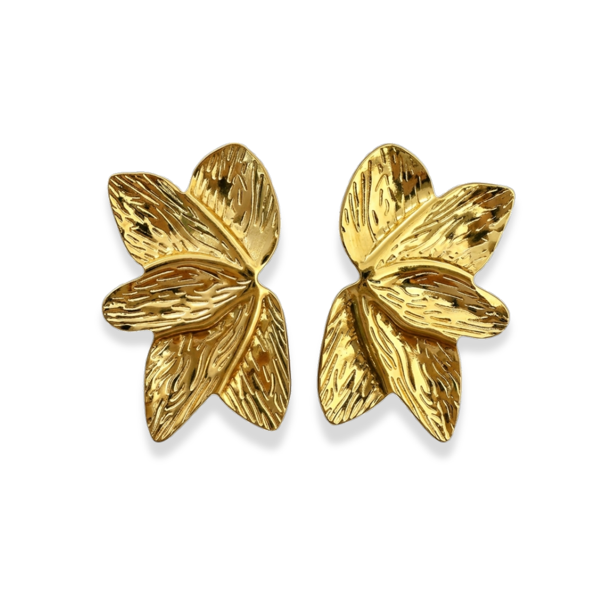 Aretes media flor