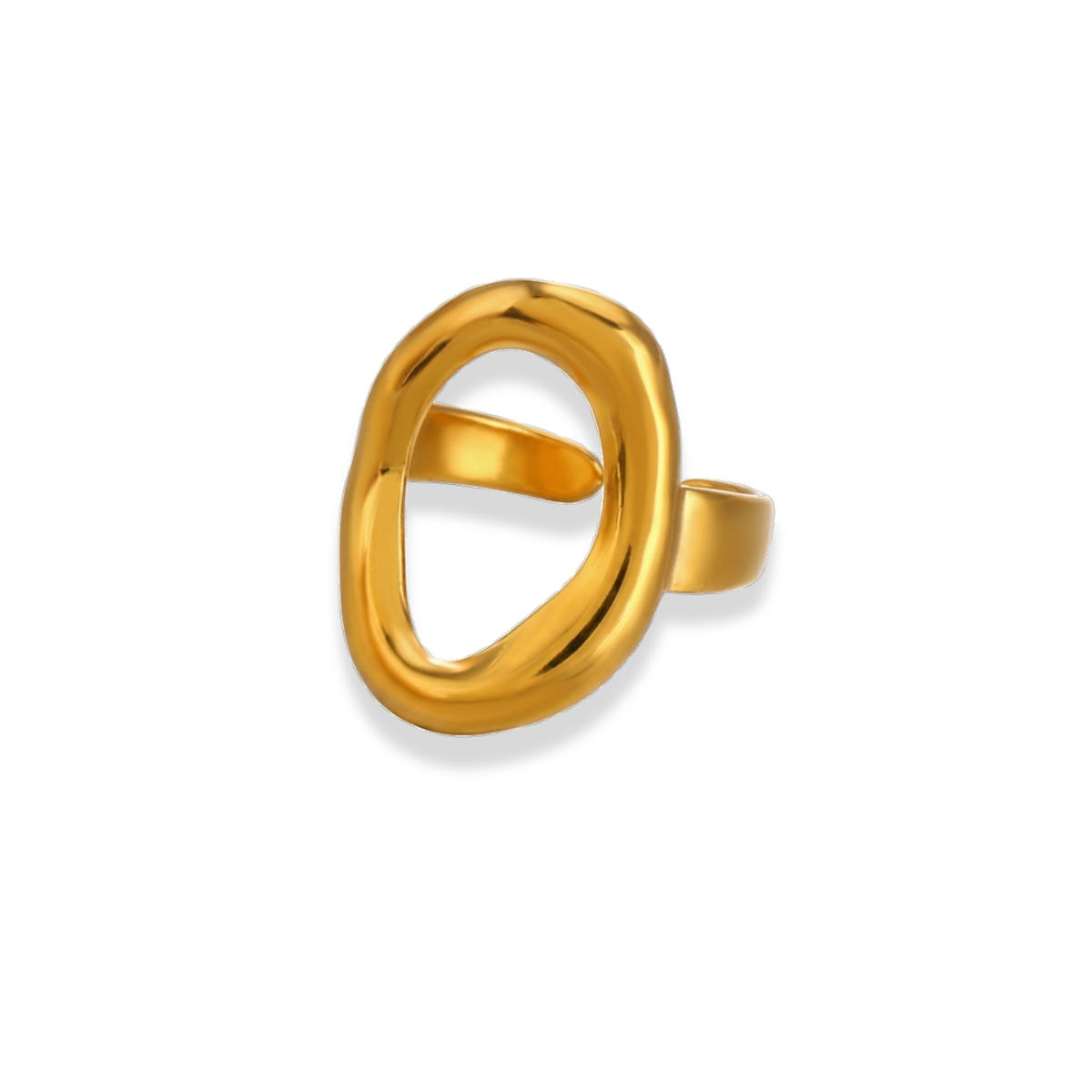 Anillo ovalado chunky