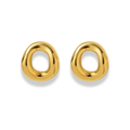 Aretes circulo hueco chunky