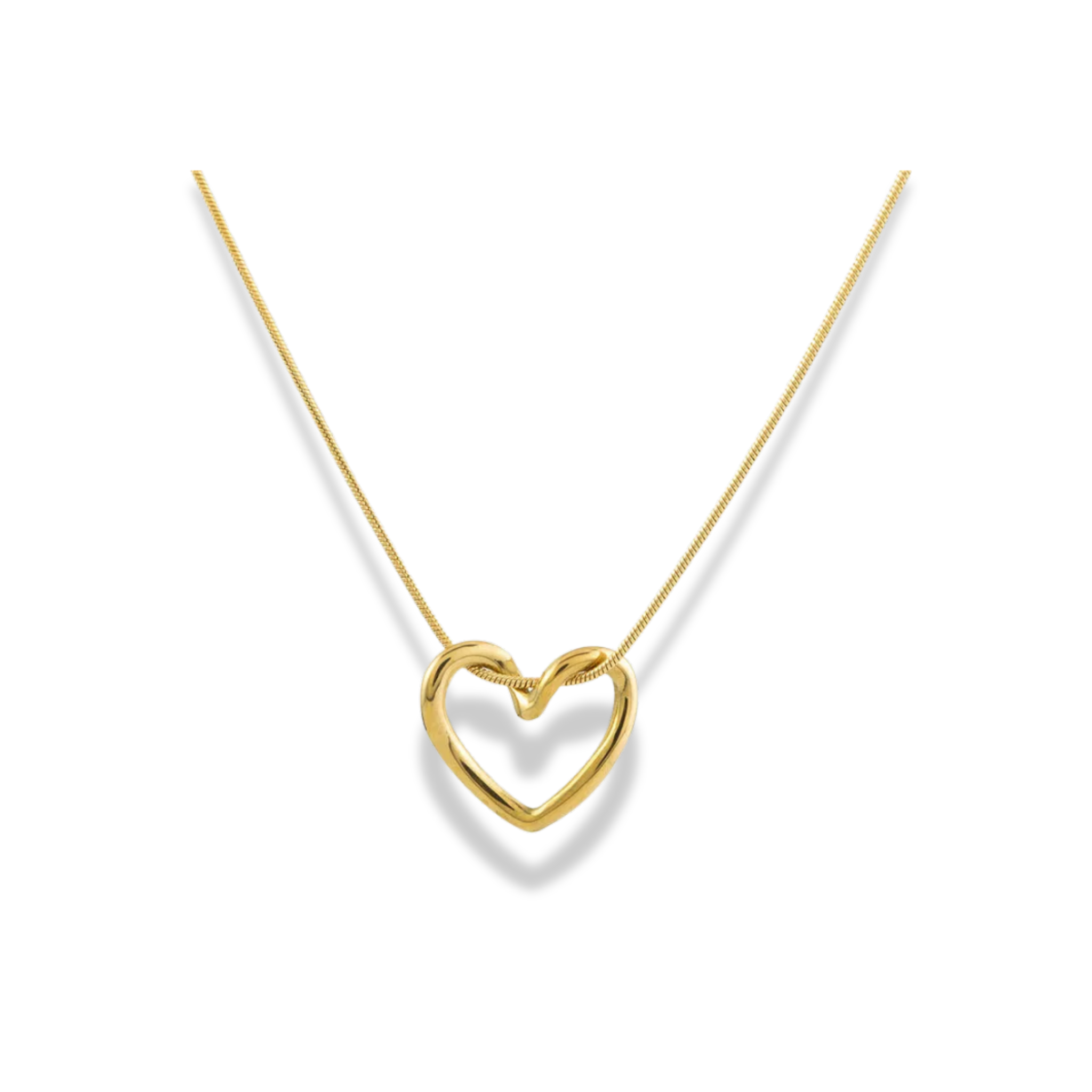 Cadena corazón hueco