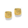 Aretes de cuadrado mini con textura