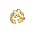 Anillo de flores irregulares huecas