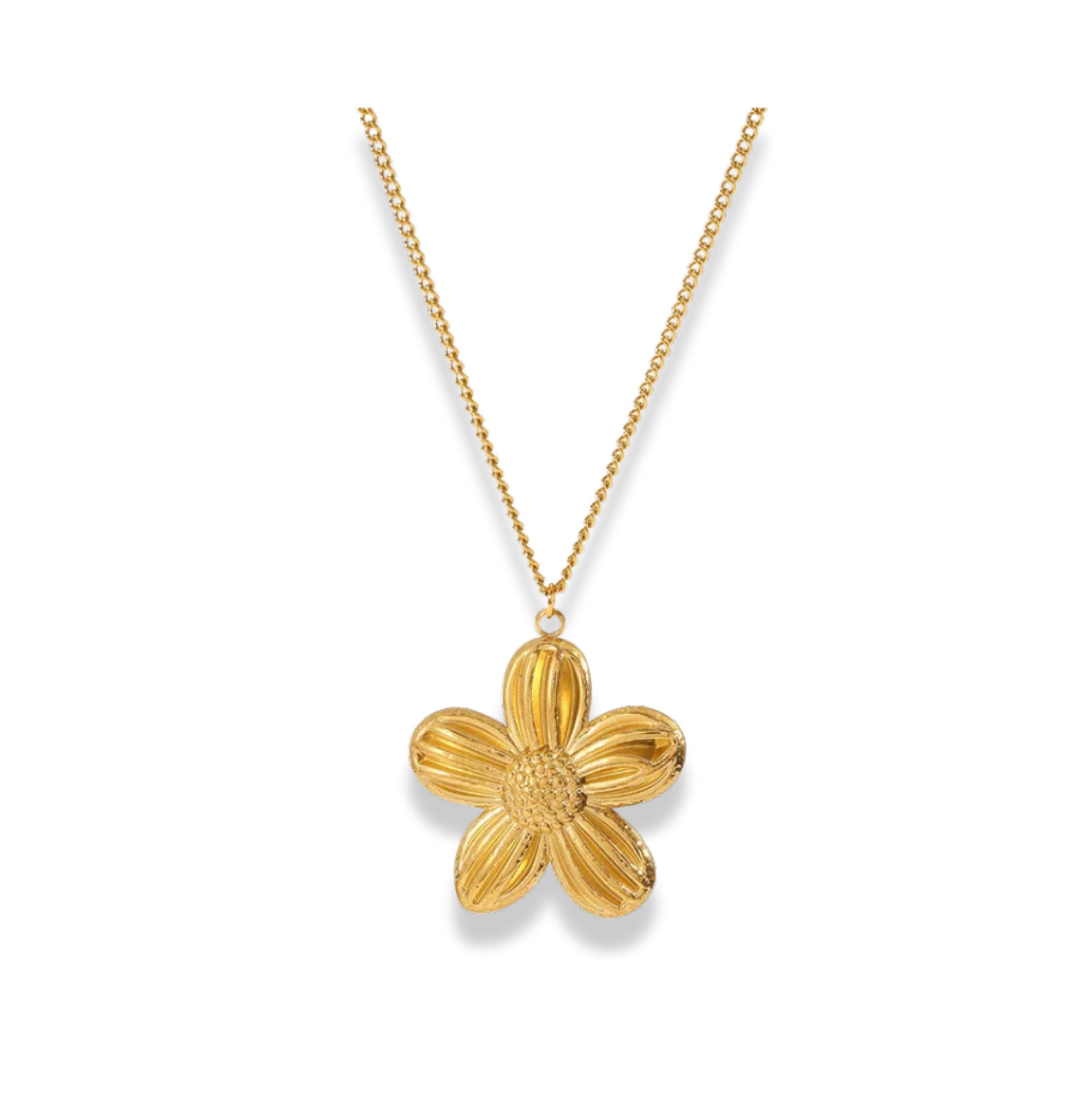Cadena con dije de flor margarita