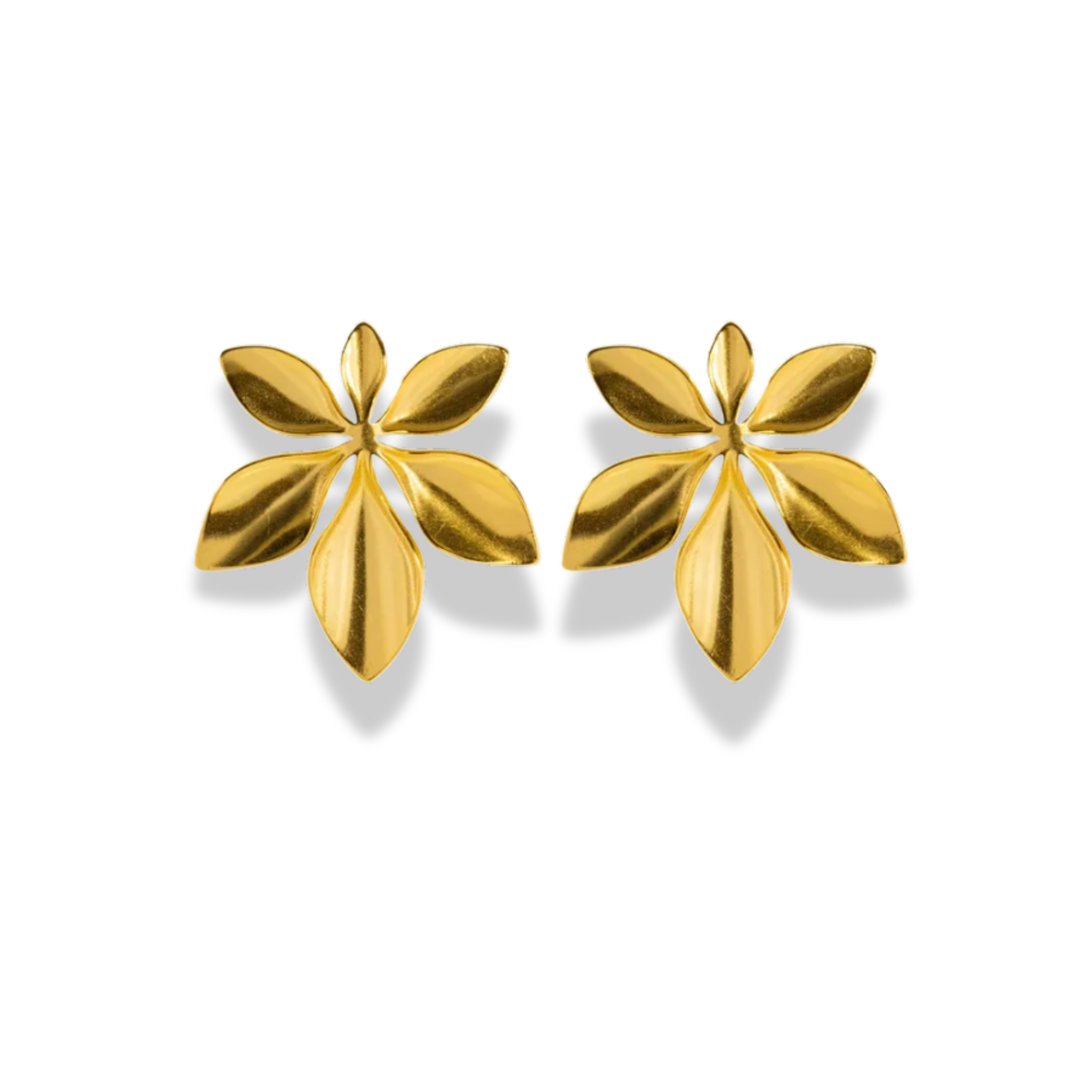 Aretes de hojas