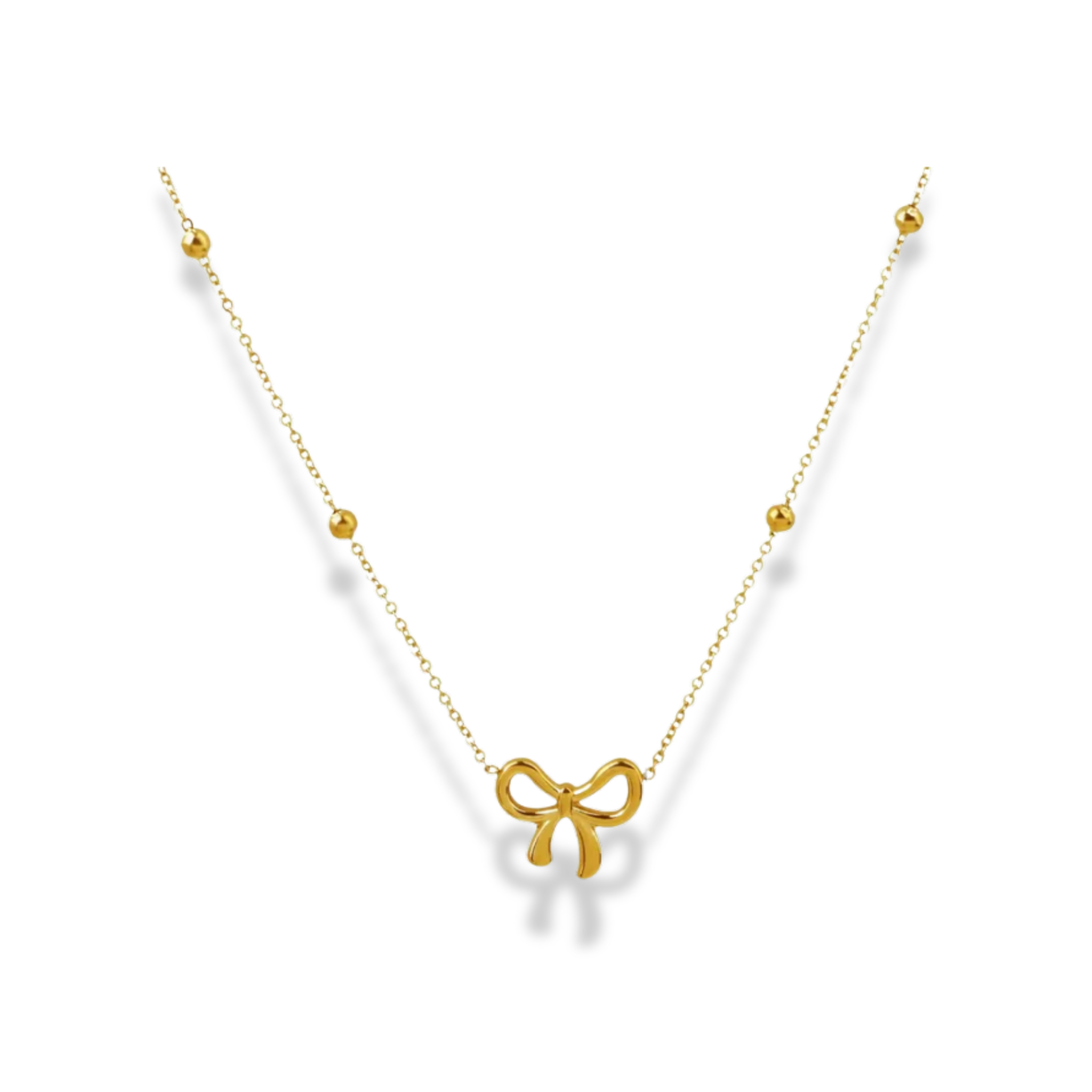 Cadena con dije de moño