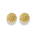 Aretes tipo boton con textura