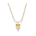 Cadena dije de corazón chuncky largo