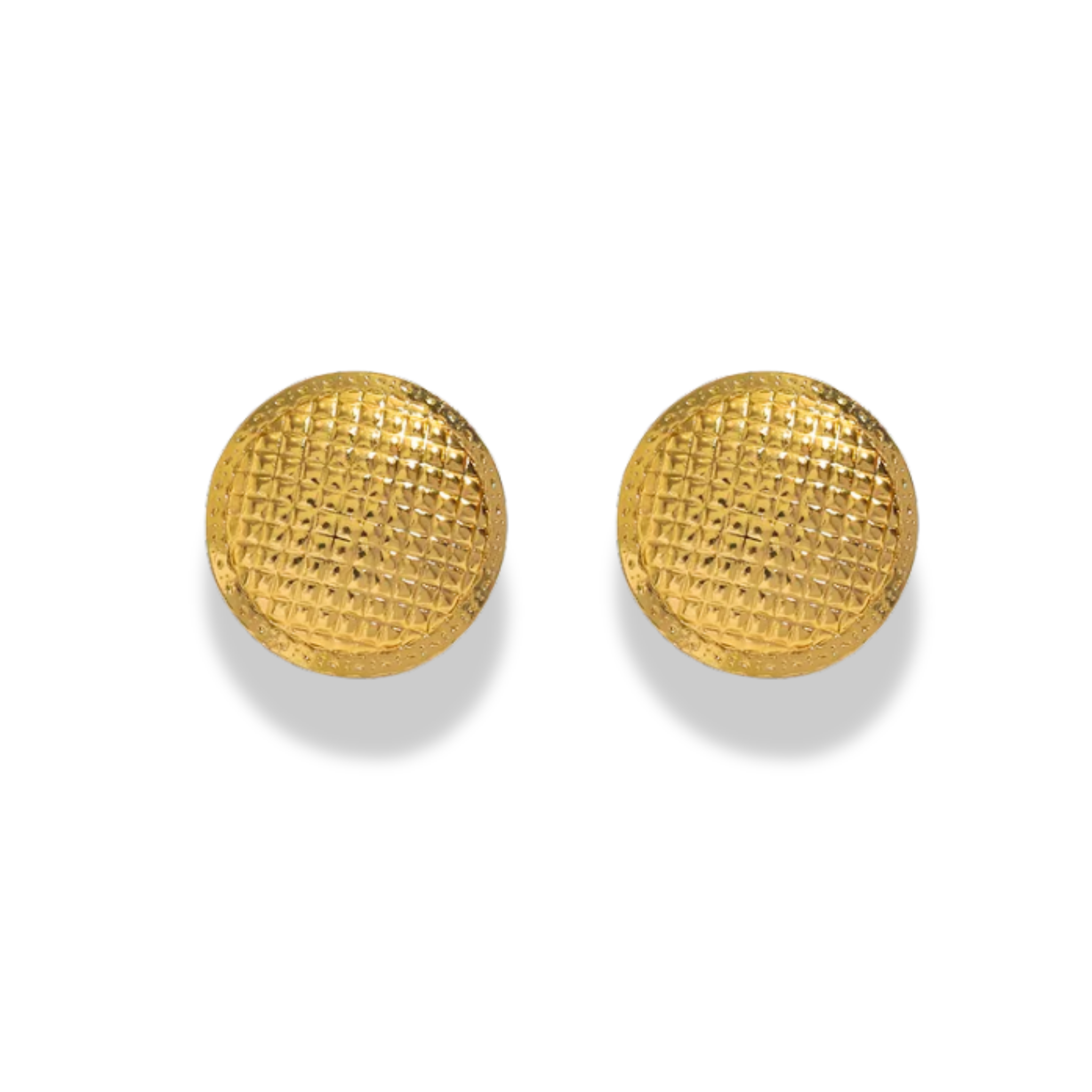 Aretes redondos mini con textura