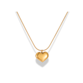 Cadena con dije de corazón chunky
