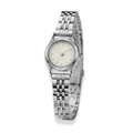 Reloj redondo vintage plateado