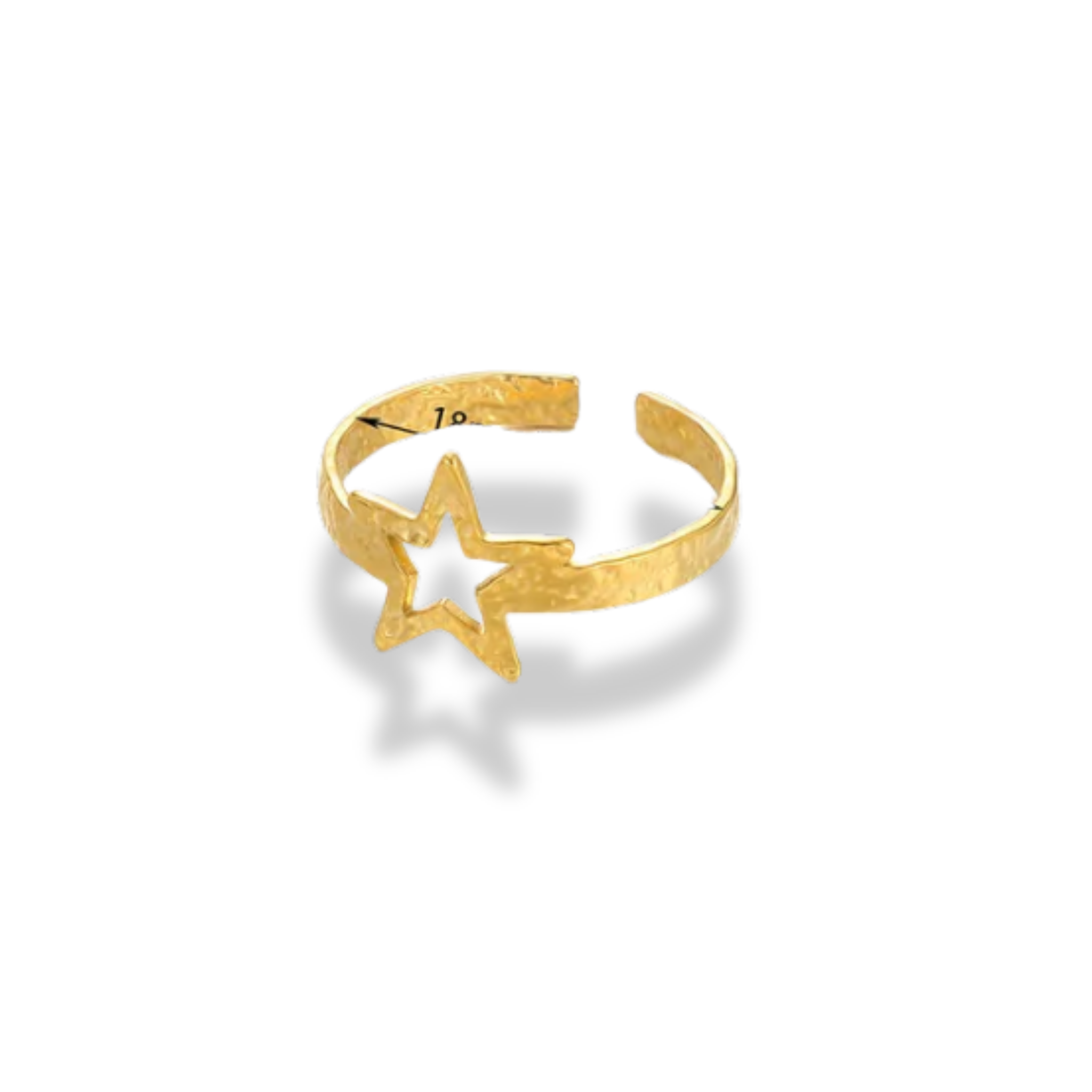 Anillo estrella hueca