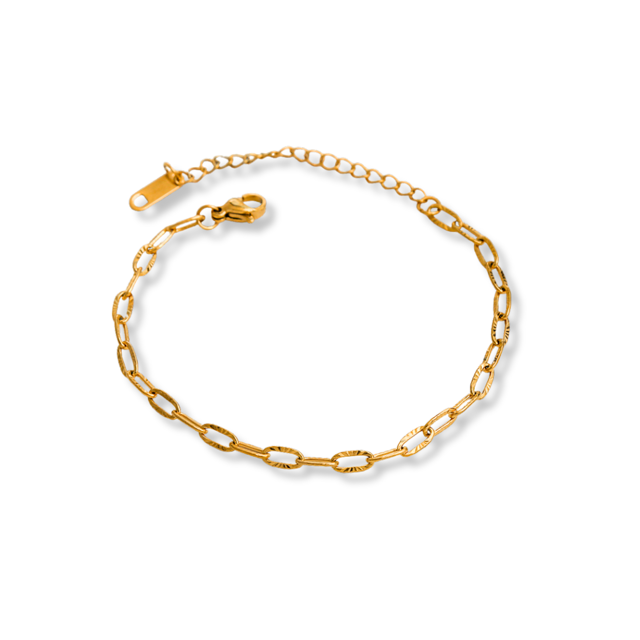 Pulsera eslabones gruesos texturizados