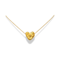 Cadena con dije de corazon y zirconias