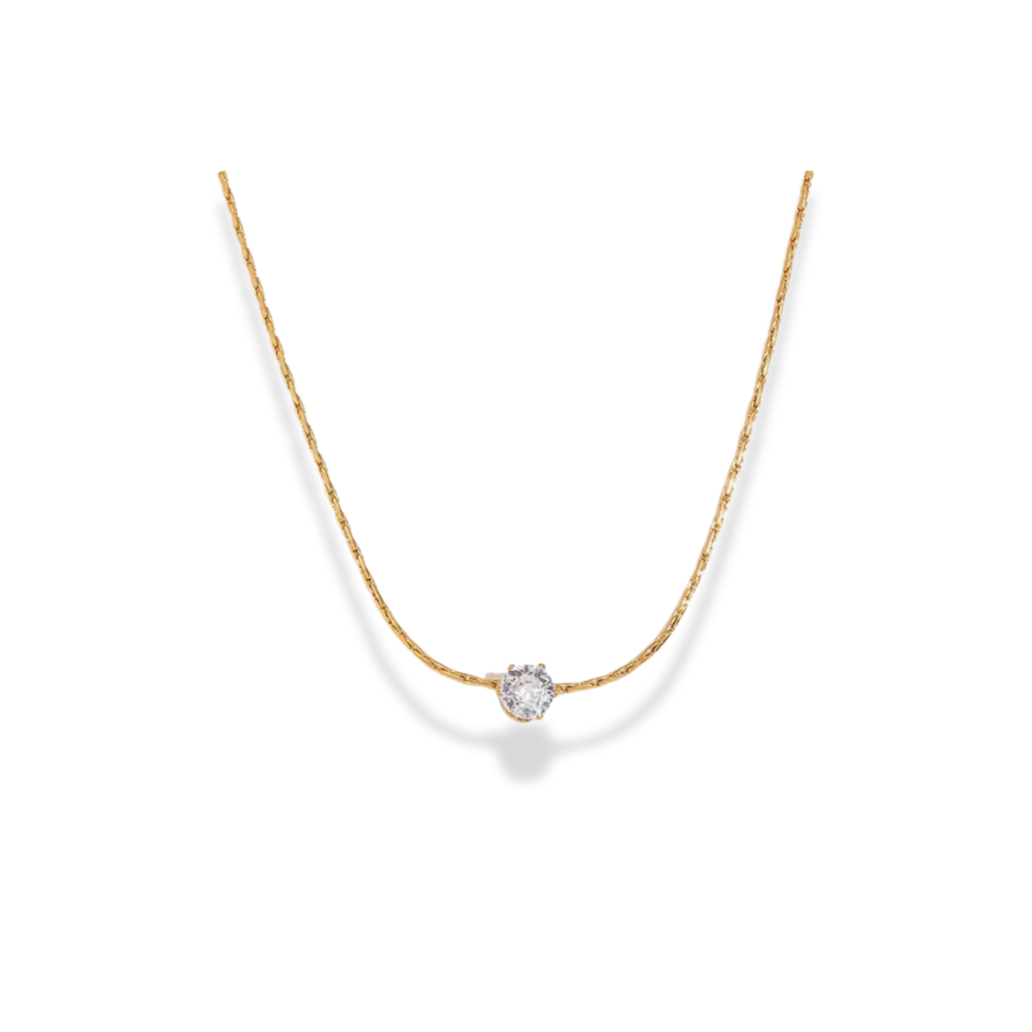Cadena delgada dije zirconia mini