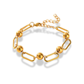 Pulsera eslabones y bolitas