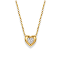 Cadena de corazón con zirconia