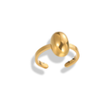 Anillo delgado con ovalo hueco