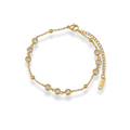 Pulsera con dijes de zirconia