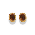 Aretes versatiles cafe oscuro