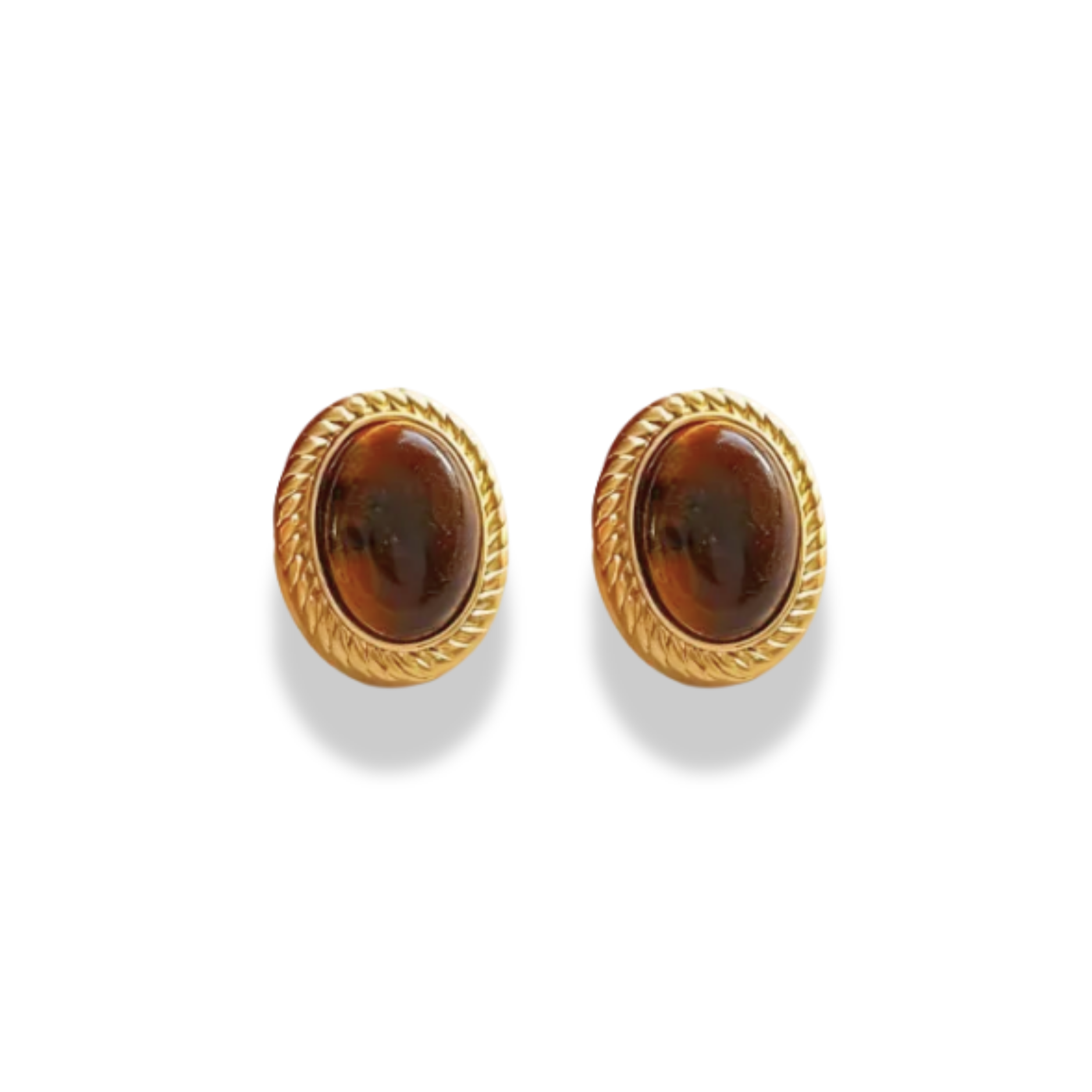 Aretes versatiles cafe oscuro