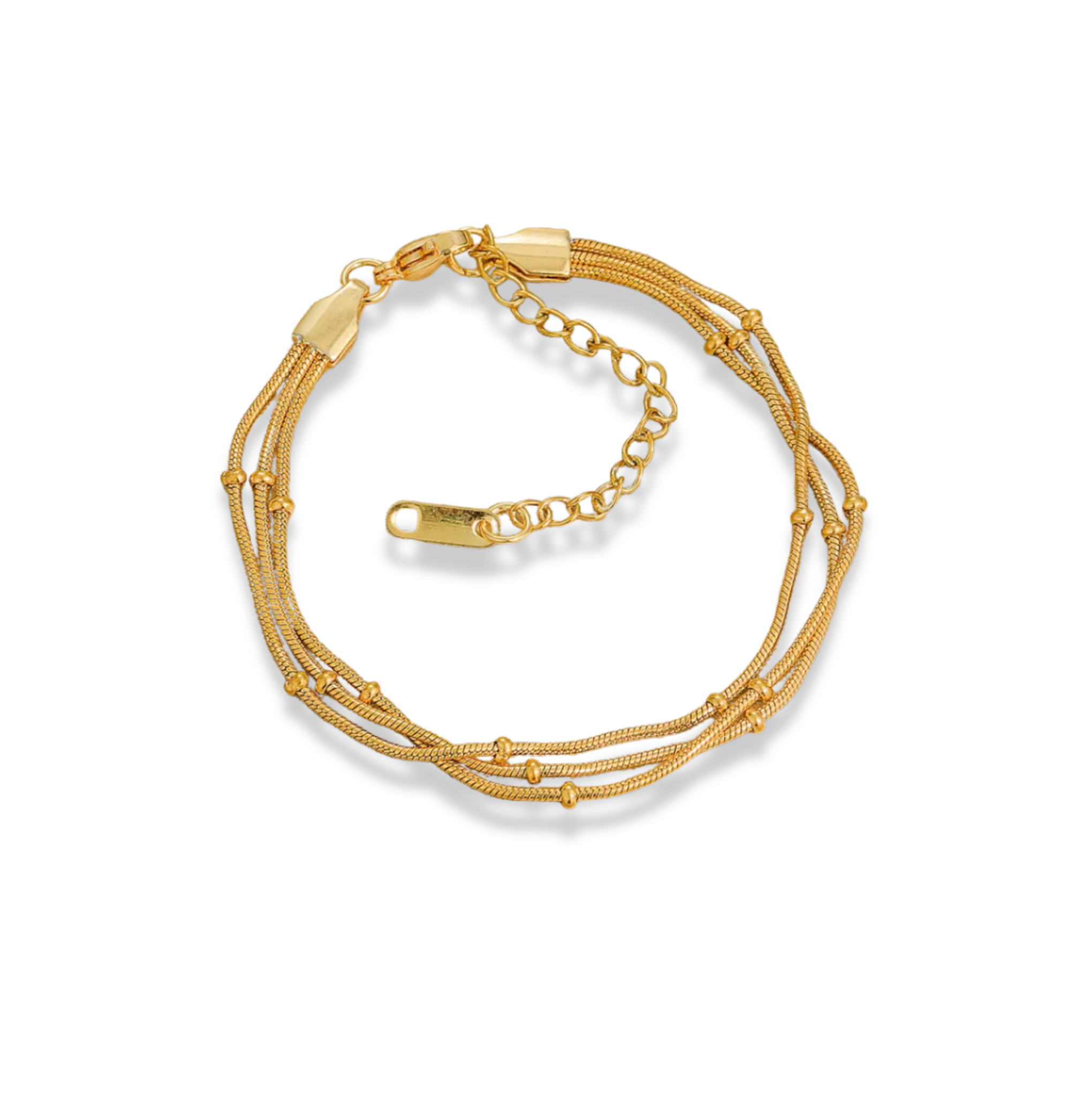 Pulsera triple bolitas mini