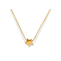 Cadena delgada con dije de estrella mini