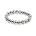 Pulsera de bolitas plateada 8mm
