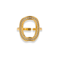 Anillo ovalado con zirconia