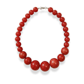 Chocker de bolas grandes rojo