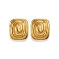 Aretes cuadrados con textura