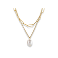 Set de cadena eslabones y cadena con perla