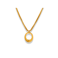 Cadena dije circulo chunky