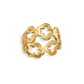 Anillo de flores huecas