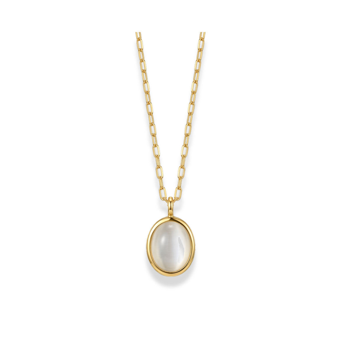 Cadena con dije de perla elegante