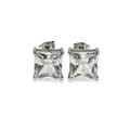 Aretes de zirconia cuadrada