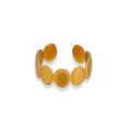Anillo de óvalos dorado