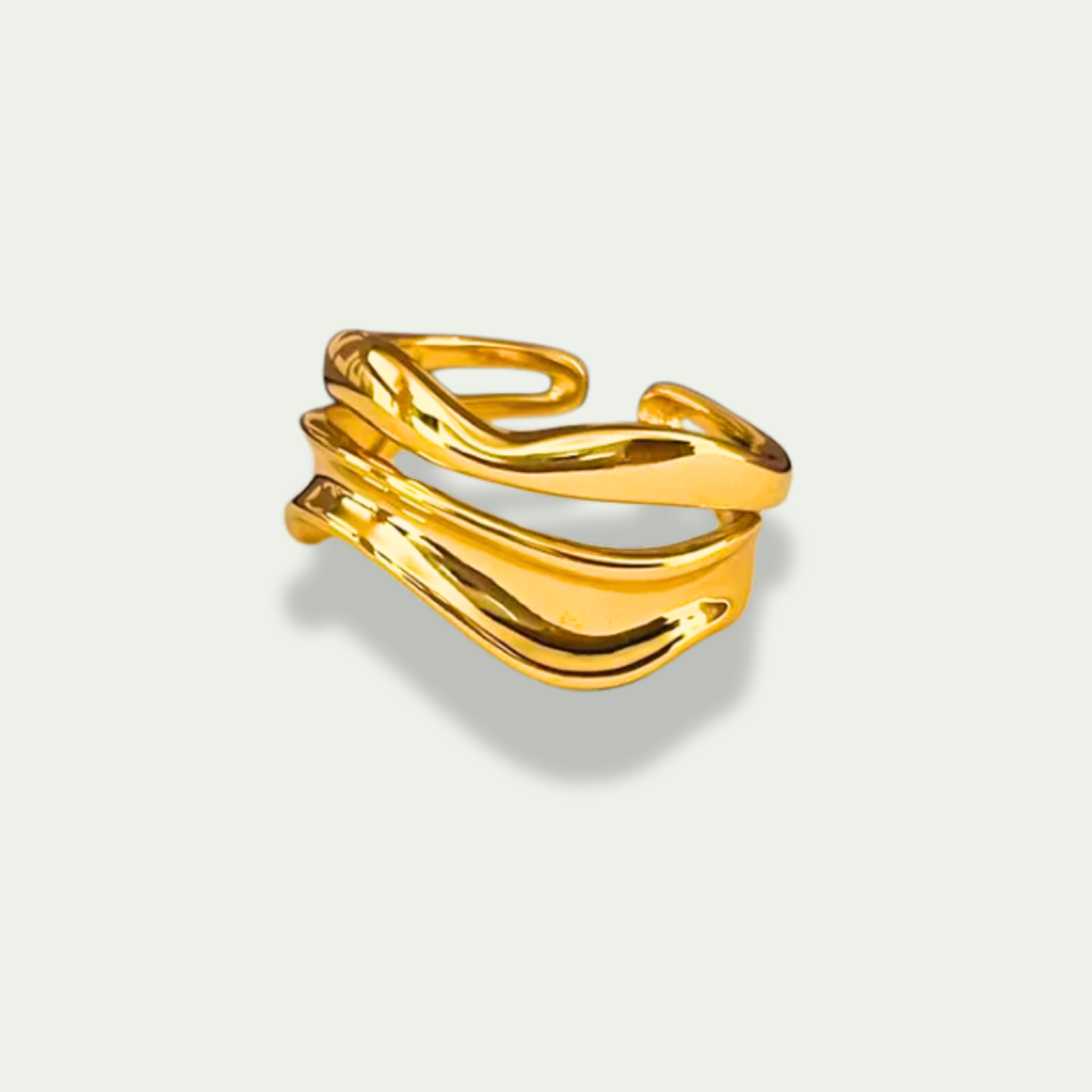 Anillo doble ondas