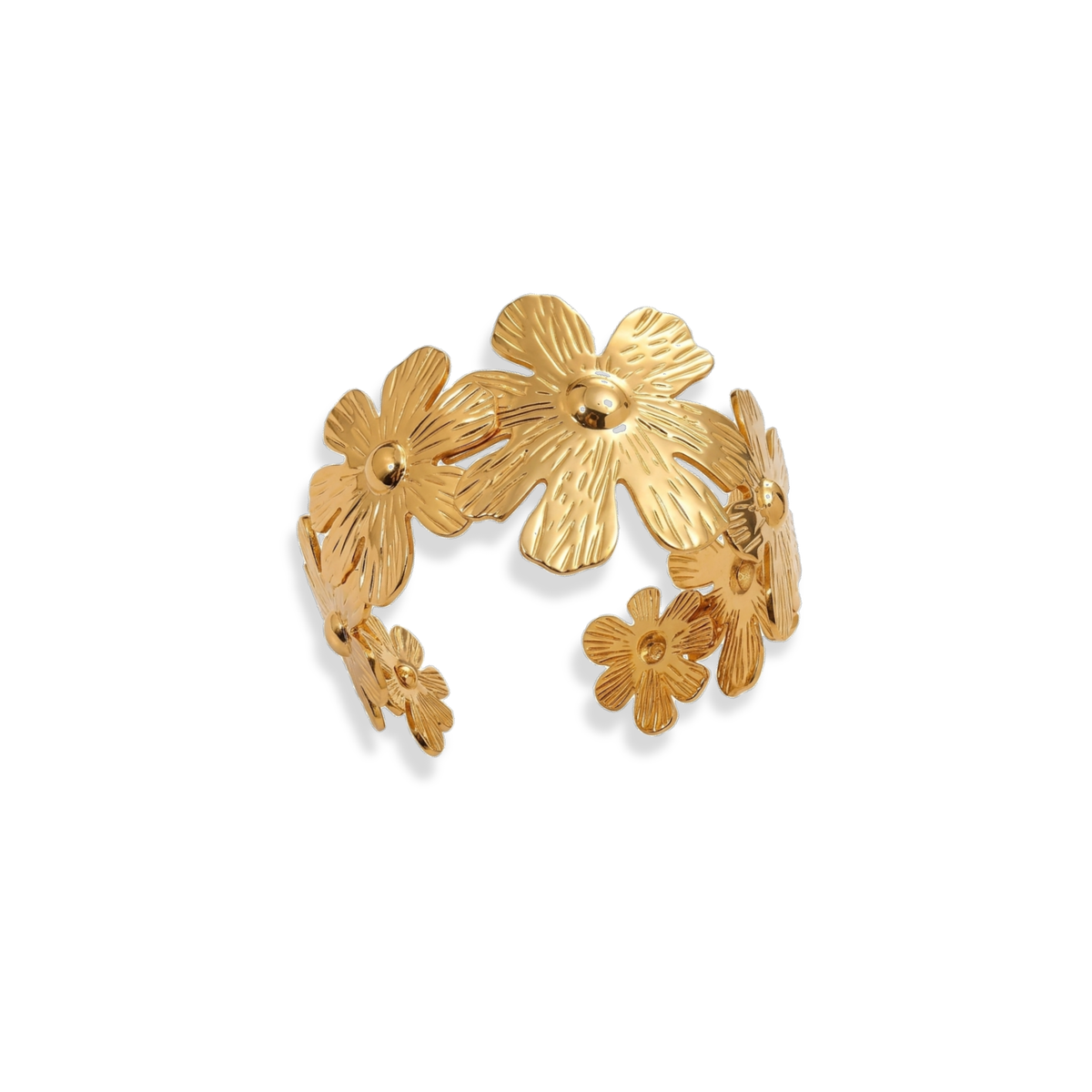 Pulsera de flores irregulares