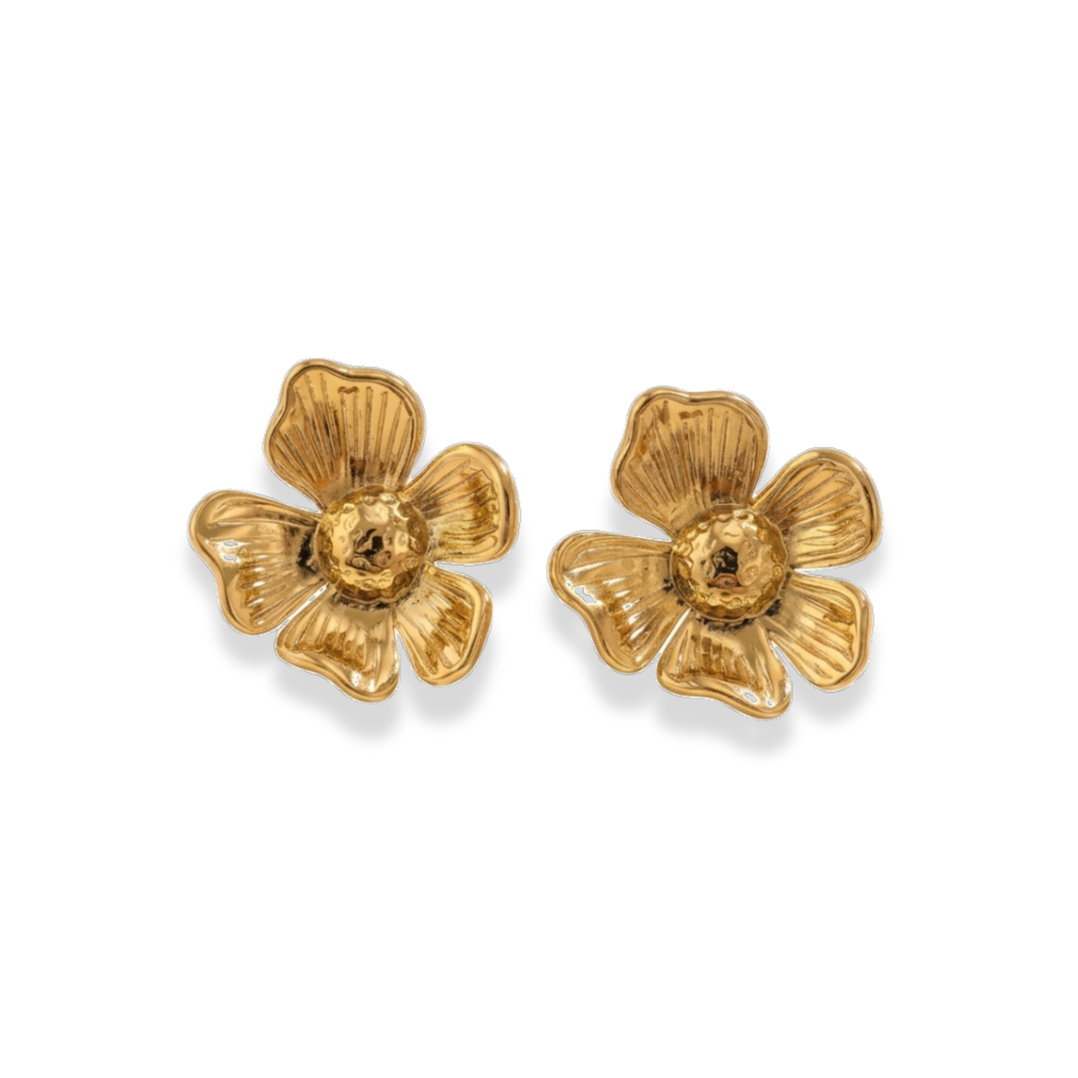 Aretes de flor pétalos irregulares