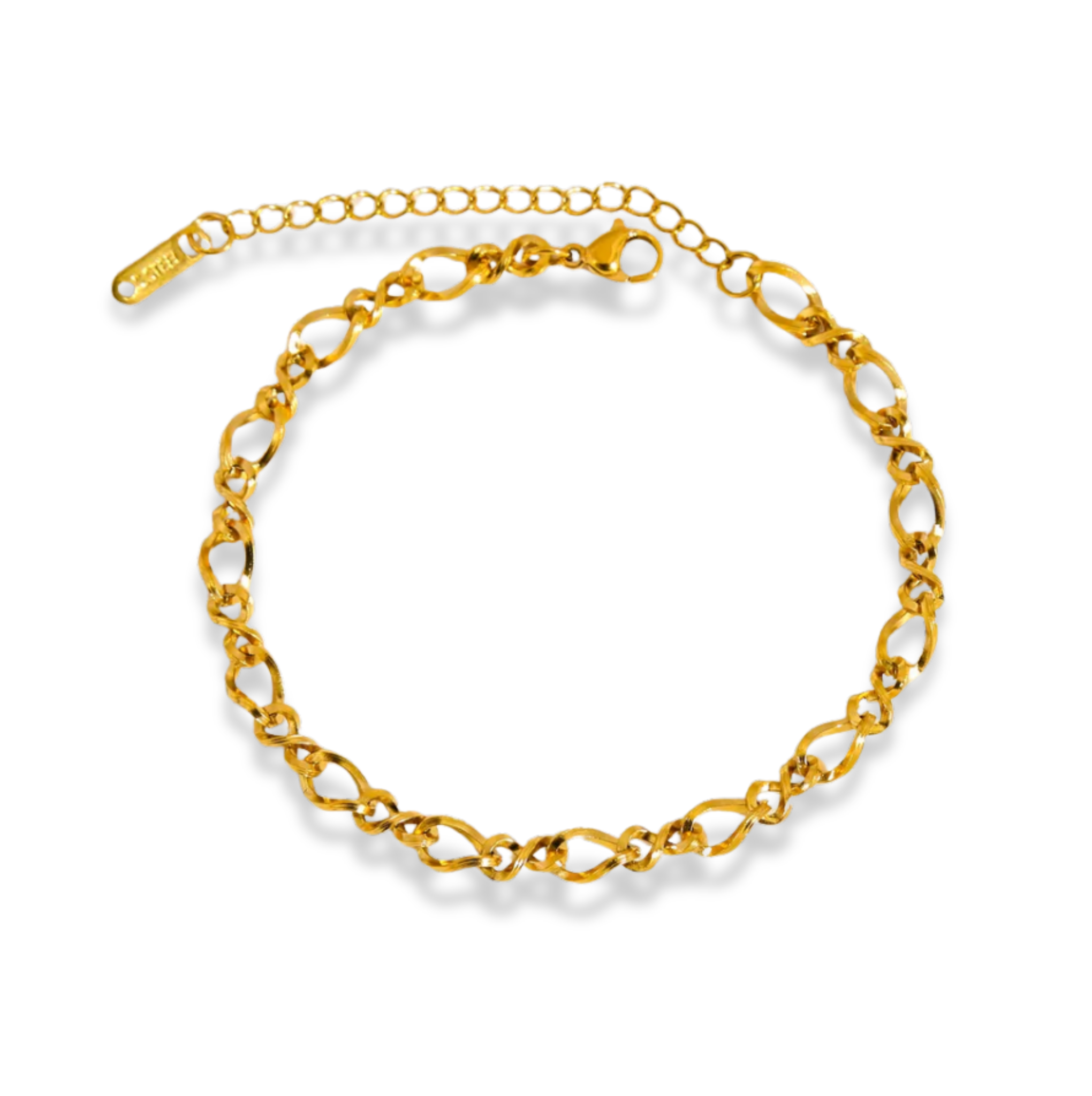 Pulsera eslabones delgados textura